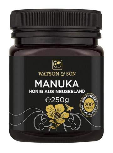 Watson & Son miele di manuka MGO 200+ 250g | Qualità Premium certificata dalla Nuova Zelanda | puro e naturale