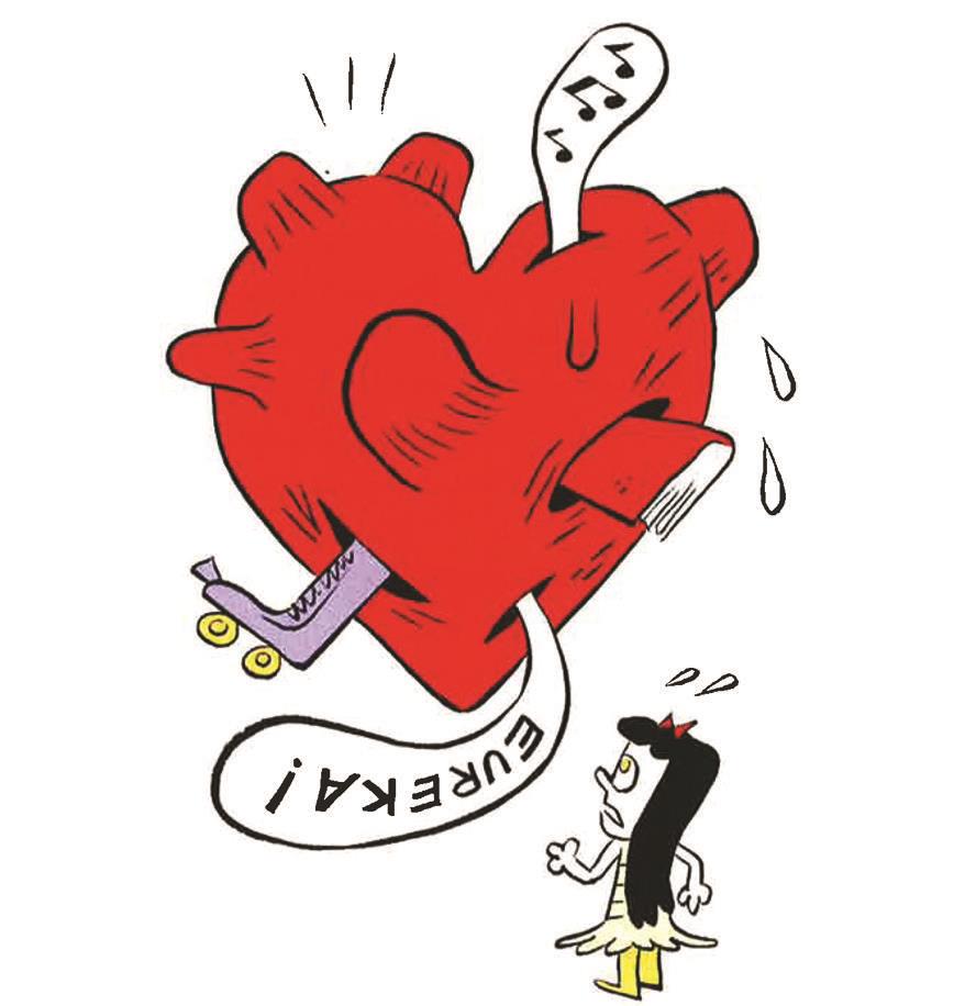 La principessa Qualcosa di Troppo mentre osserva il suo cuore