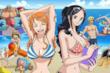 One Piece personaggi in costume da bagno