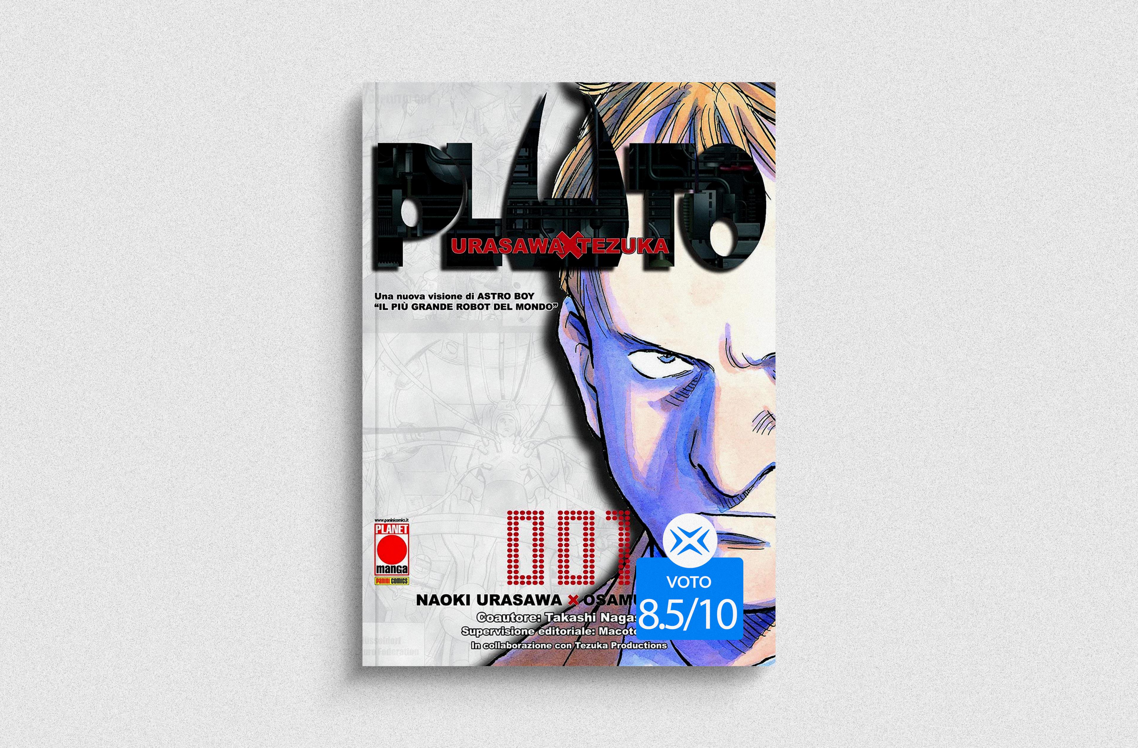 Cover di Pluto, manga di Naoki Urasawa
