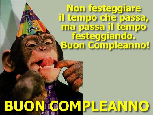 Una scimmia che fa le linguacce - Immagini di buon compleanno, le più simpatiche da scaricare gratis