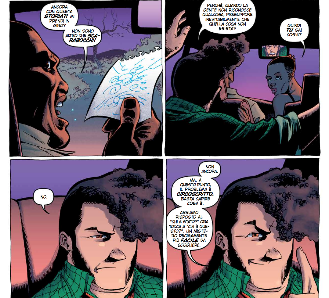 Tavola di Dirk Gently vol.2 con il dottor Madluck e Tamasha