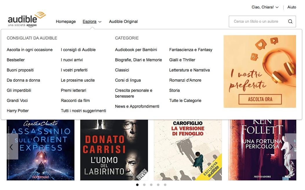 Audible: Esplora