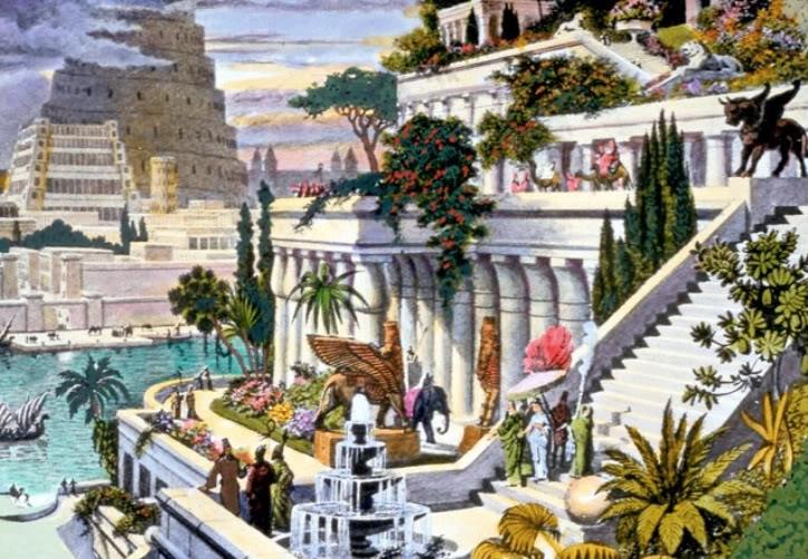 Illustrazione dei Giardini pensili di Babilonia