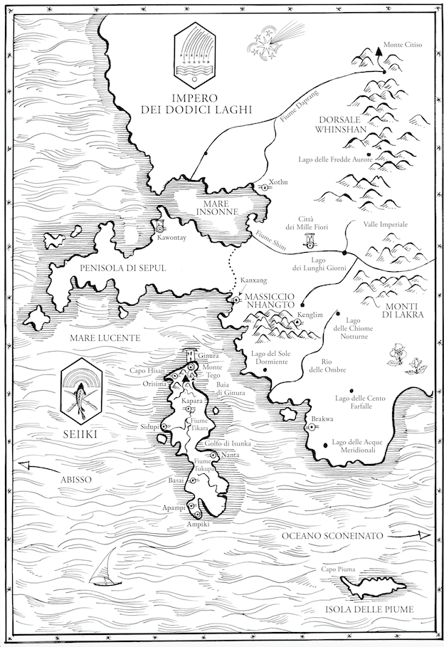Le mappe di Il priorato dell'albero delle arance 