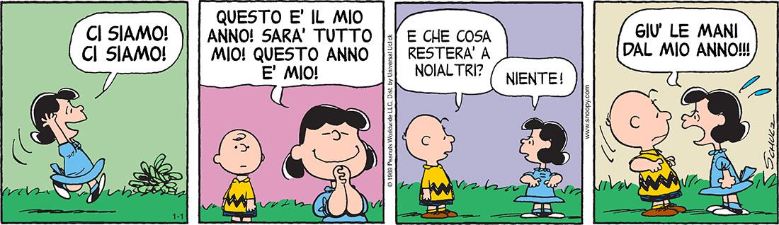 Una vignetta dei Peanuts