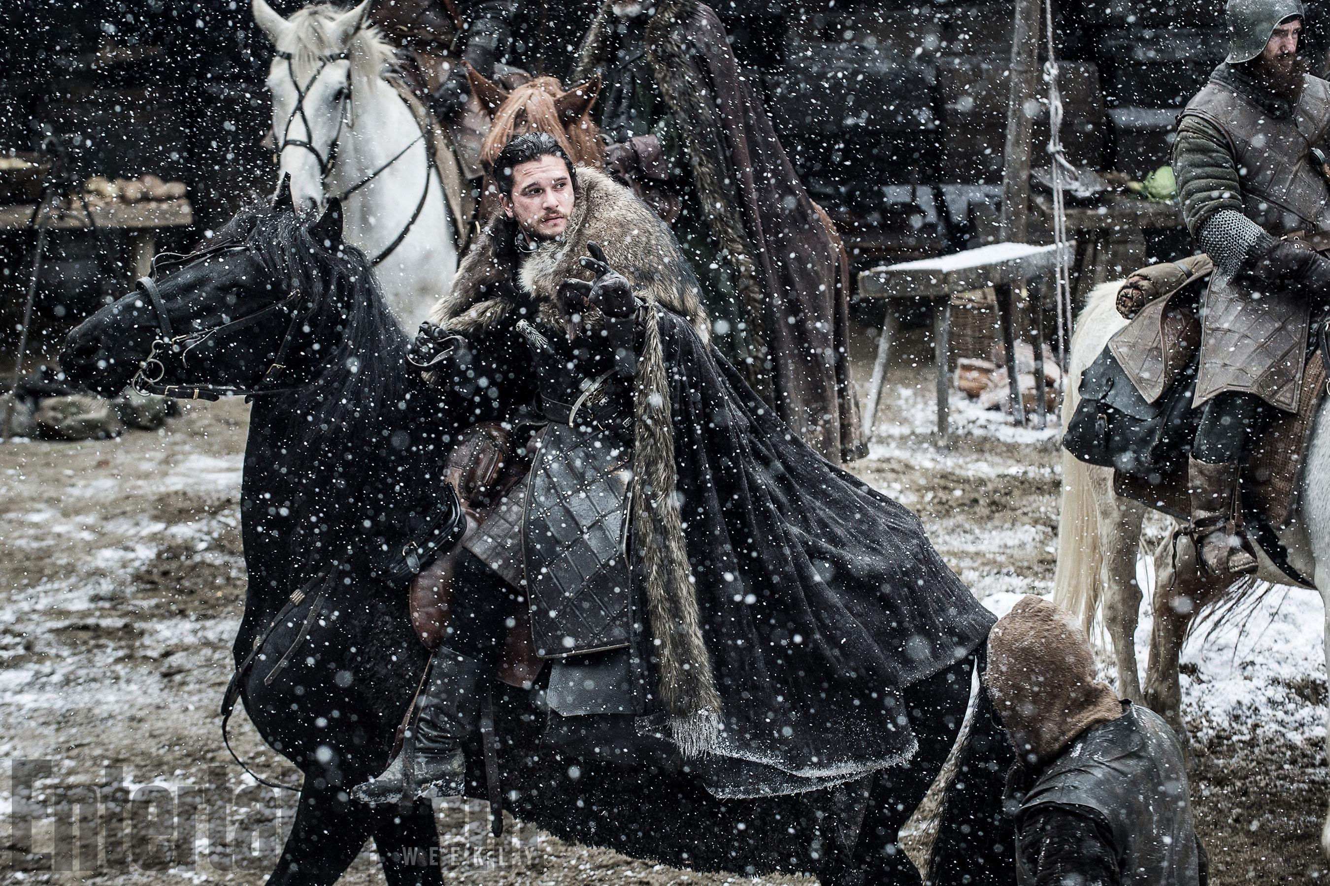Jon Snow a cavallo