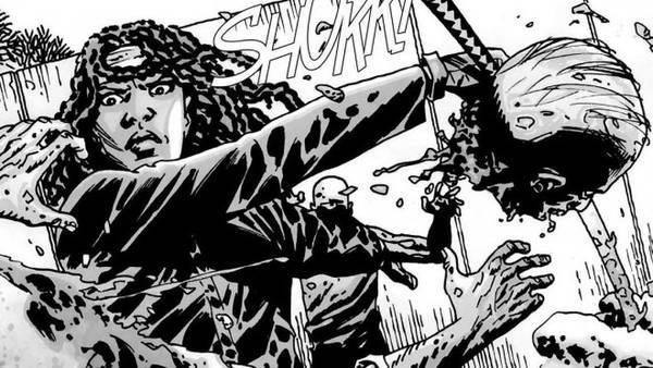 Michonne fa strage di vaganti con la sua affilatissima katana