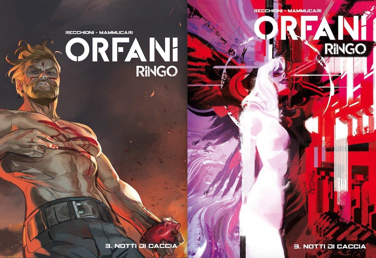 La cover "regular" e quella "variant" del terzo volume di Orfani: Ringo