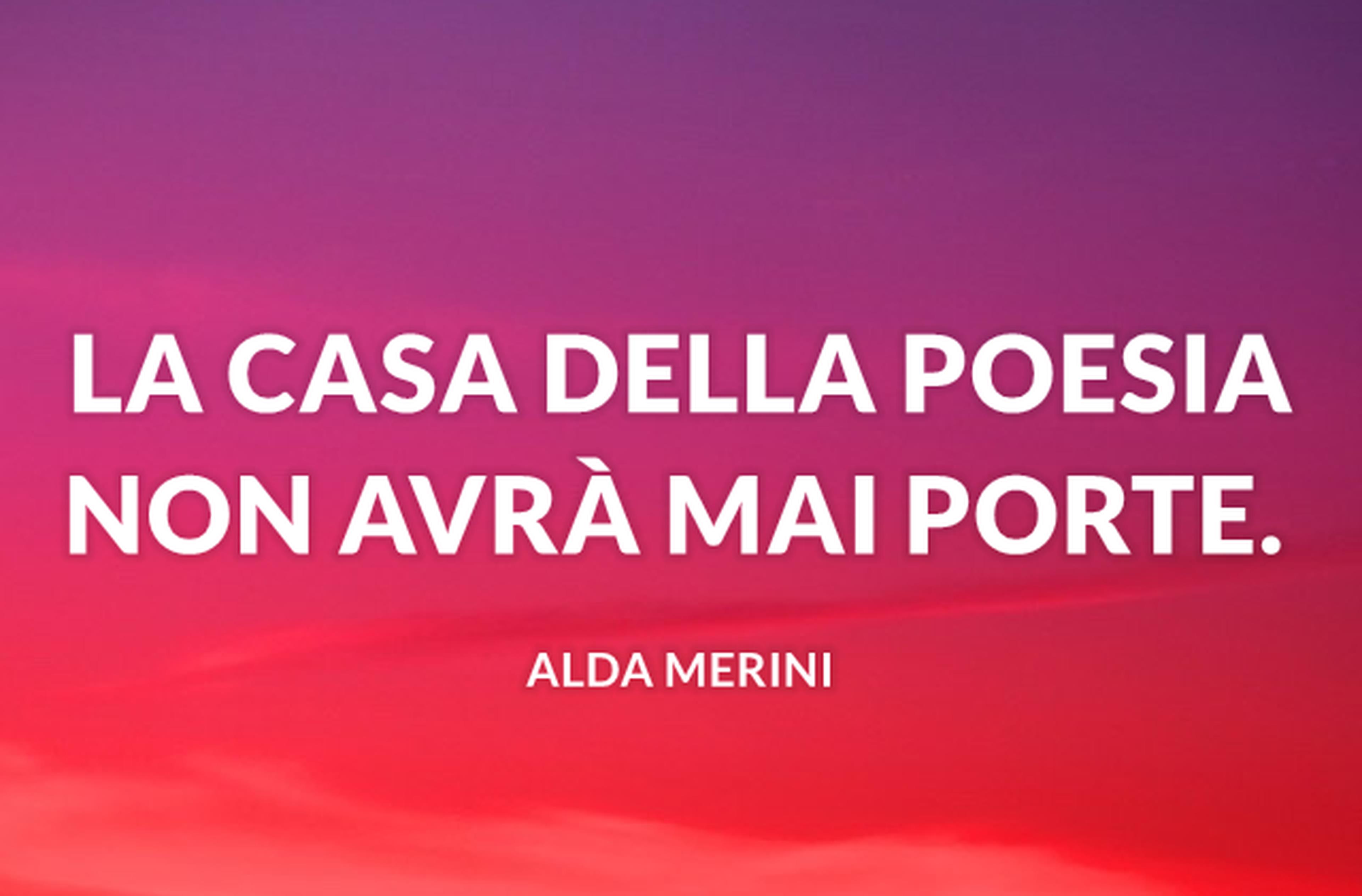 La casa della poesia non avrà mai porte