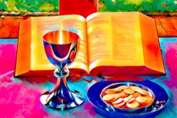 Calice e Bibbia per Prima Comunione