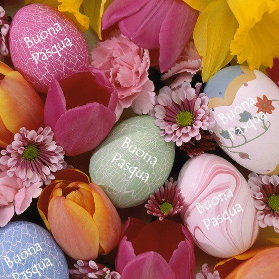 Un cesto di uova - Immagini per auguri di Buona Pasqua