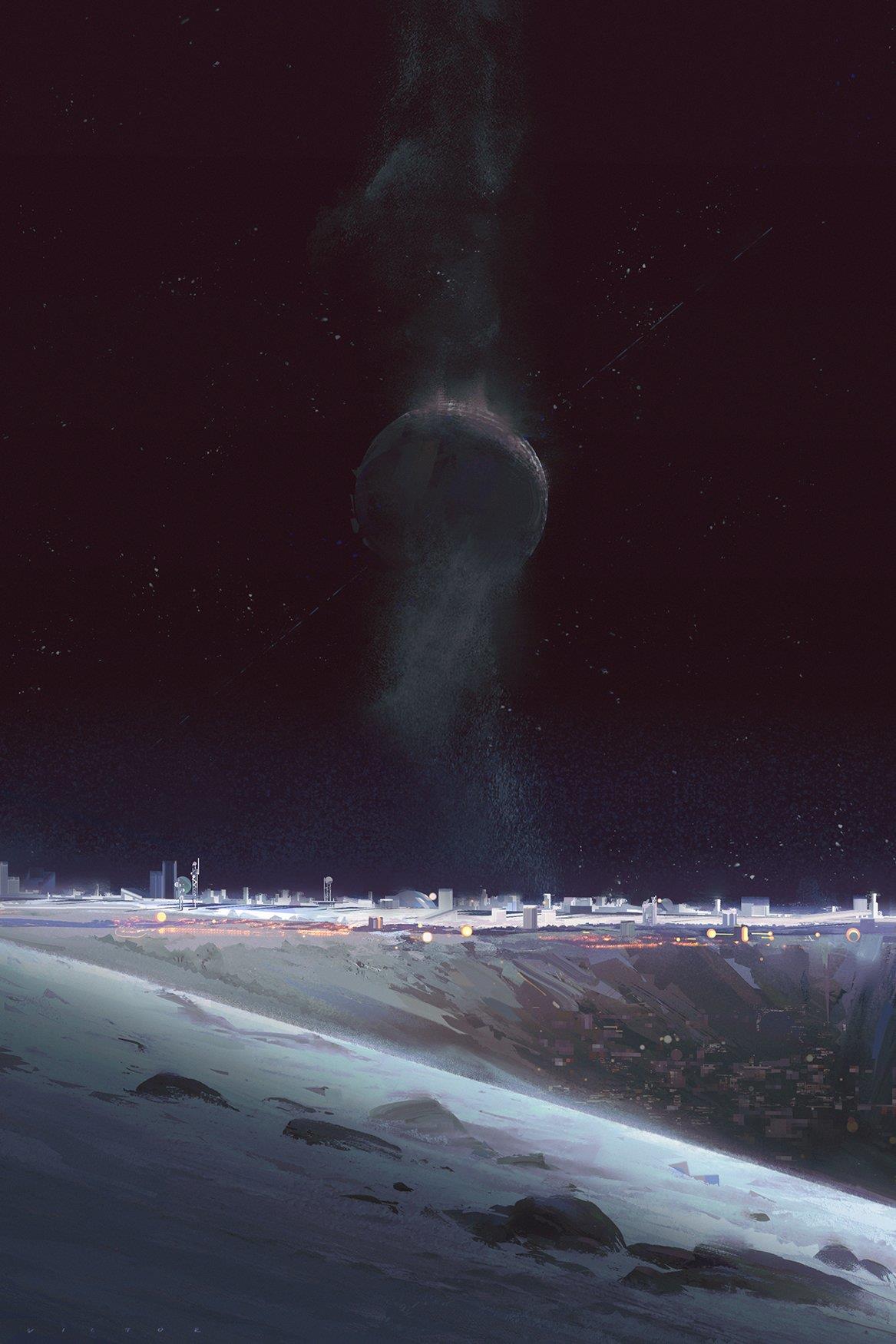 Una città lunare di Luna 