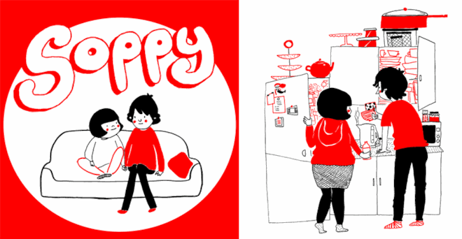 Philippa Rice e Luke Pearson così come appaiono in Soppy