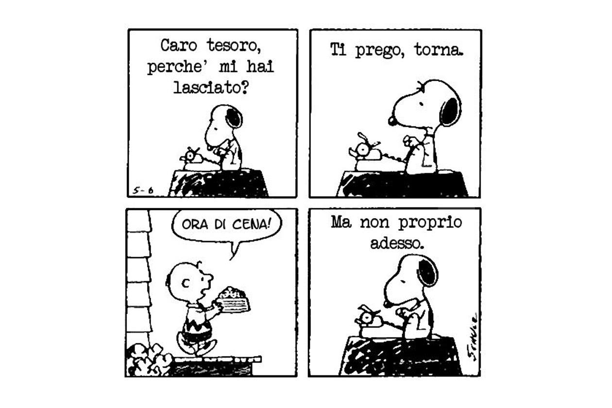 Una vignetta dei Peanuts