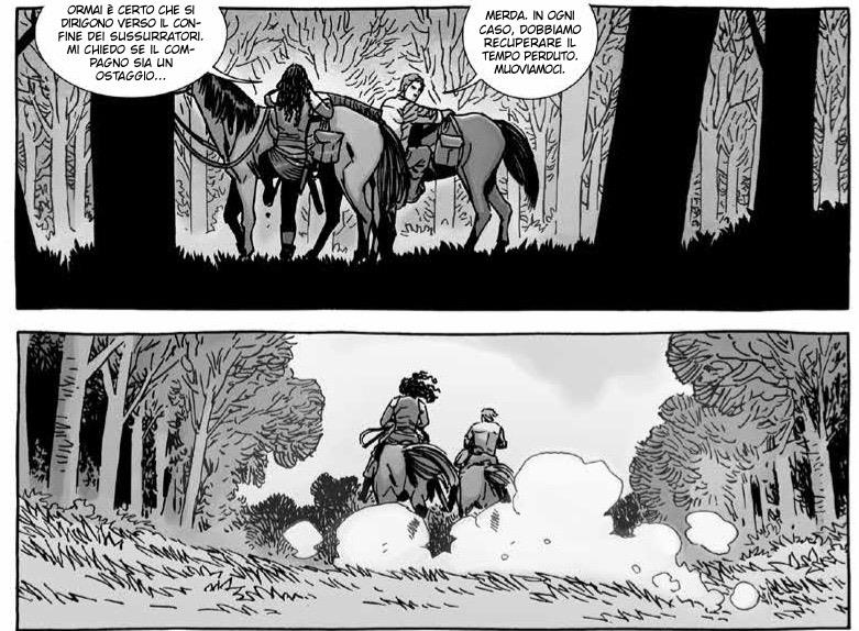 Aaron e Michonne alla caccia di Negan nelle vignette di Charlie Adlard