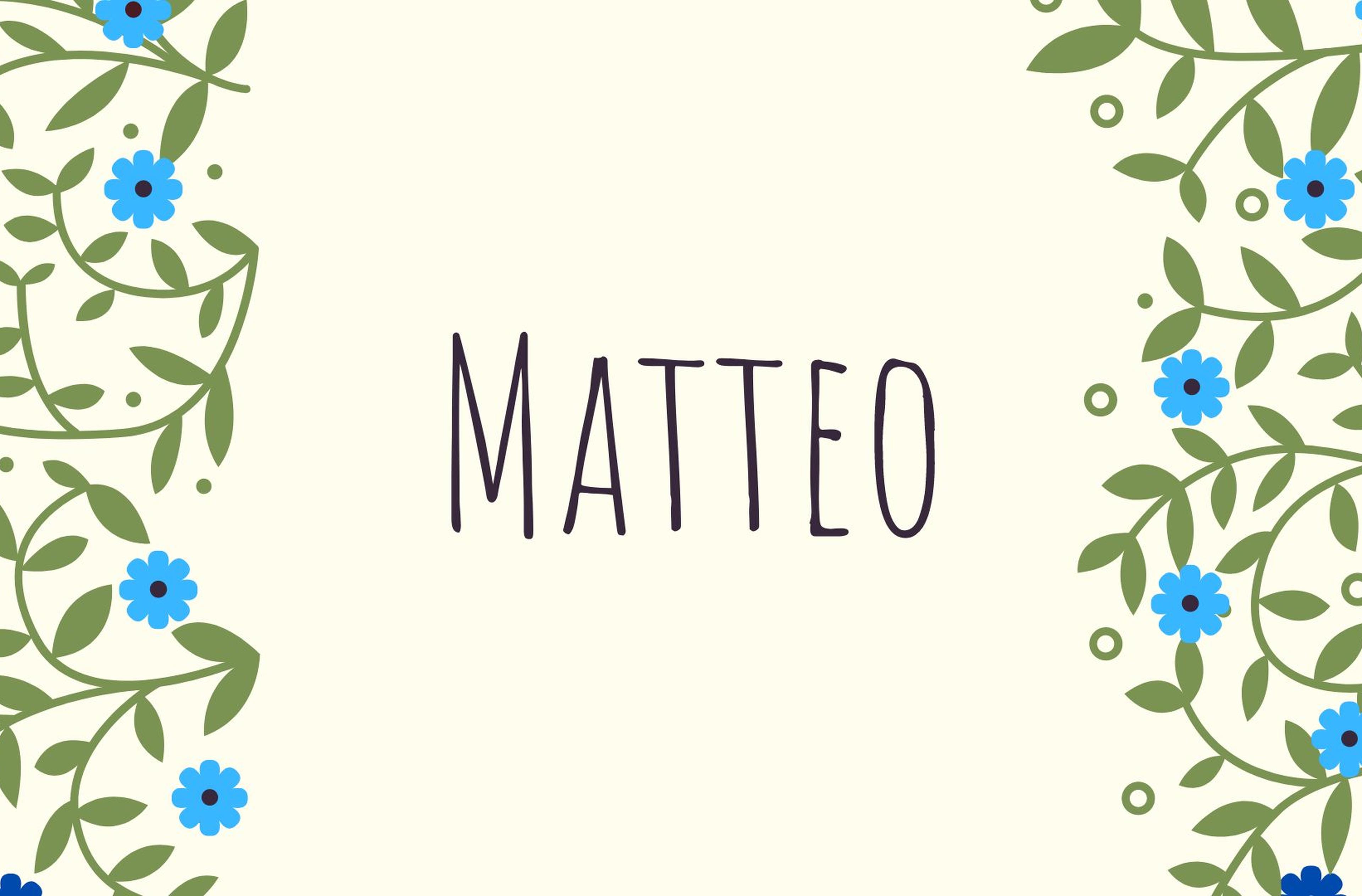 Copertina Nome Matteo origine e significato