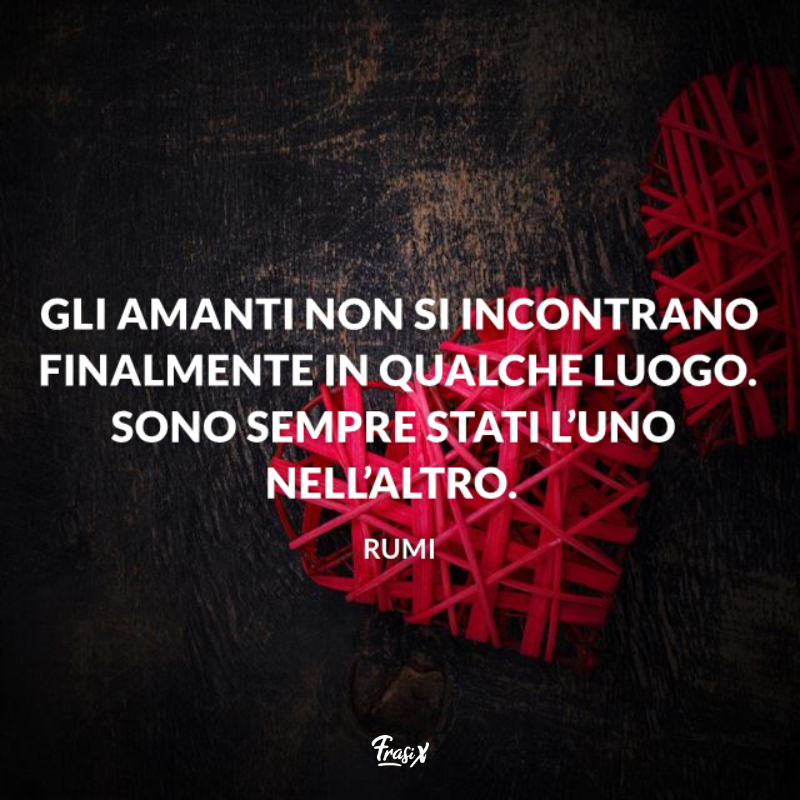Immagine con citazione rumi per frasi sull'anima gemella