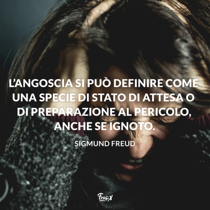 Immagine con riflessione sull'angoscia per frasi freud