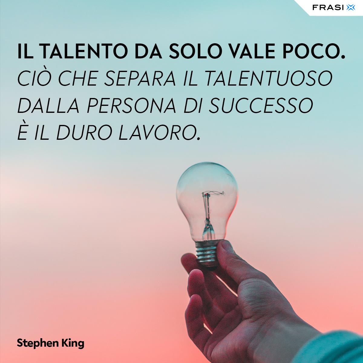 Frasi di complimenti talento Stephen King