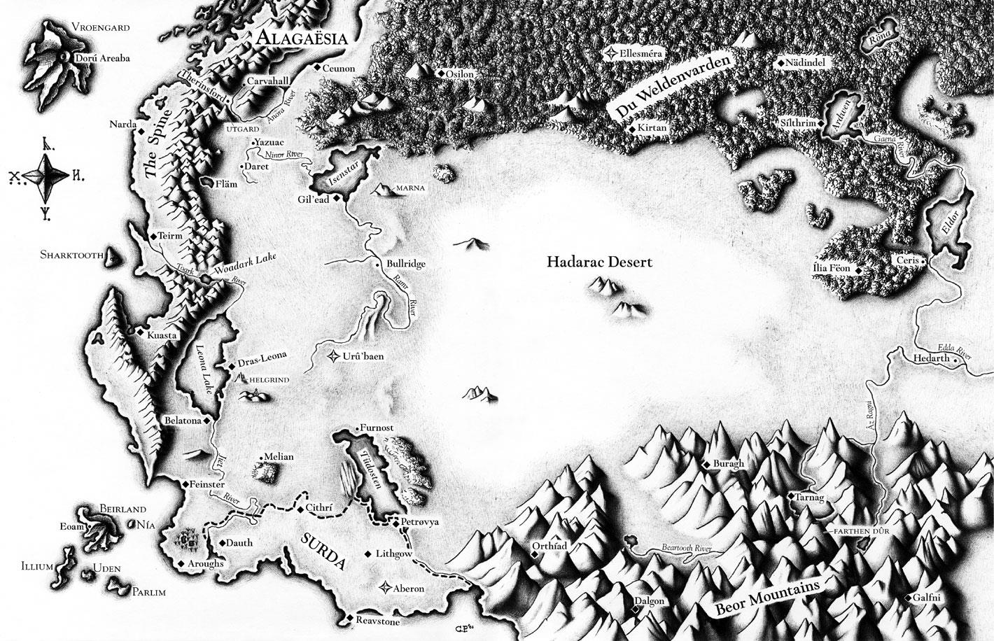 Immagine della mappa di Alagaesia
