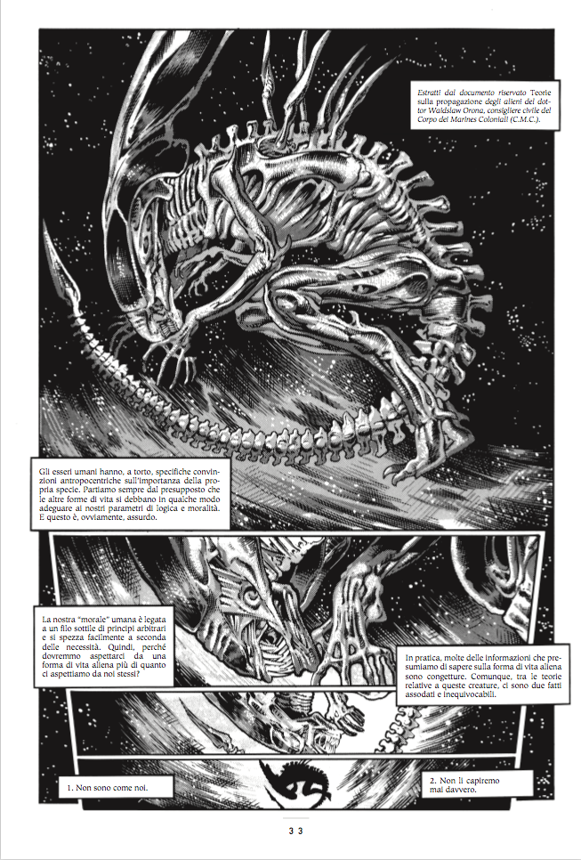 Tavola di Aliens 30° Anniversario