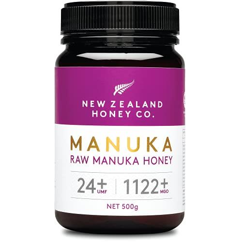 New Zealand Honey Co. Miele di Manuka MGO 1122+ / UMF 24+ | Attivo e lordo | Prodotto in Nuova Zelanda | 500g