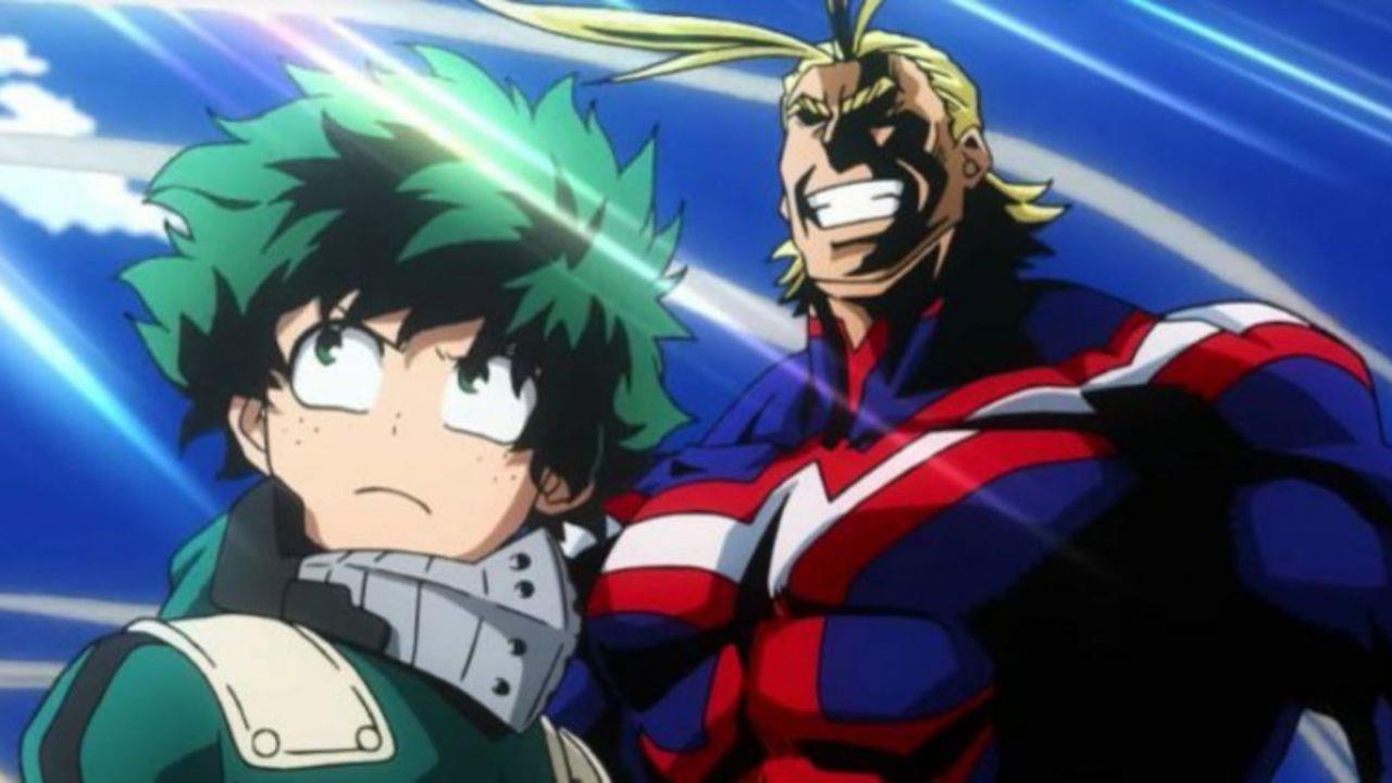 Deku e All Might
