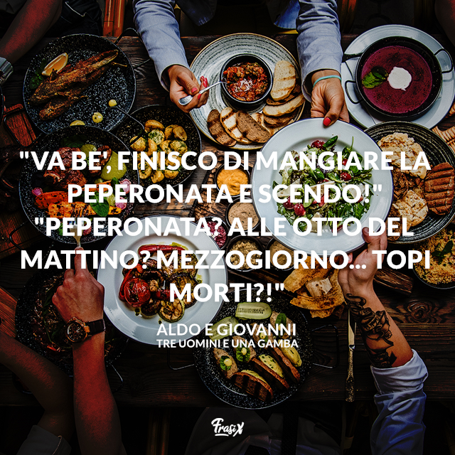 Finisco Di Mangiare La Peperonata E Scendo