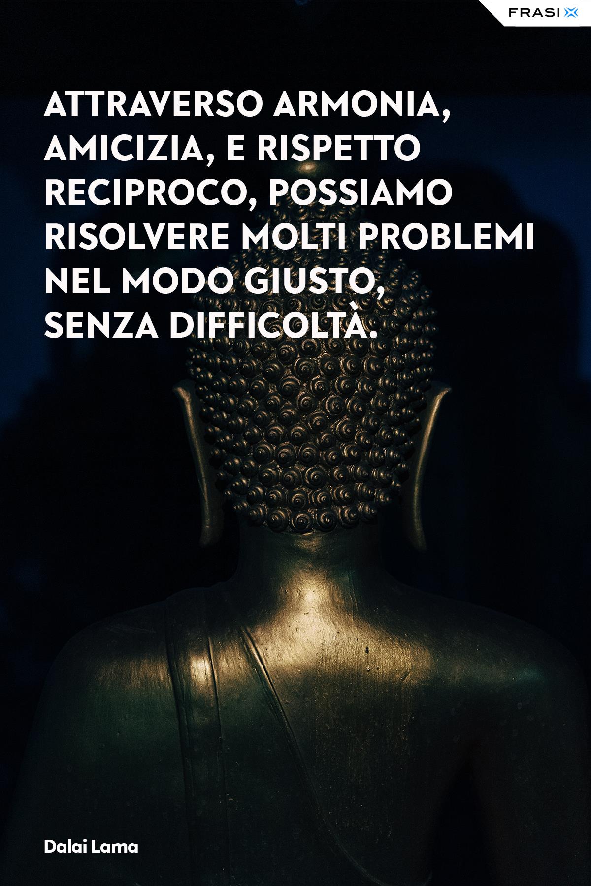 Frasi del Dalai Lama su armonia, rispetto e amicizia