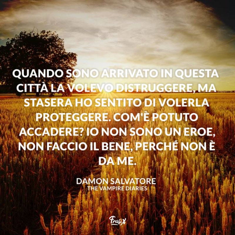 Immagine con citazione sul cambiamento per frasi the vampire diaries damon
