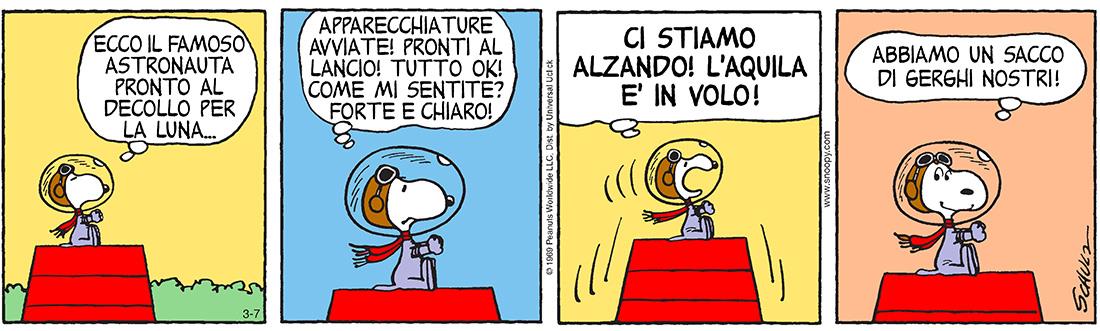 Una vignetta dei Peanuts