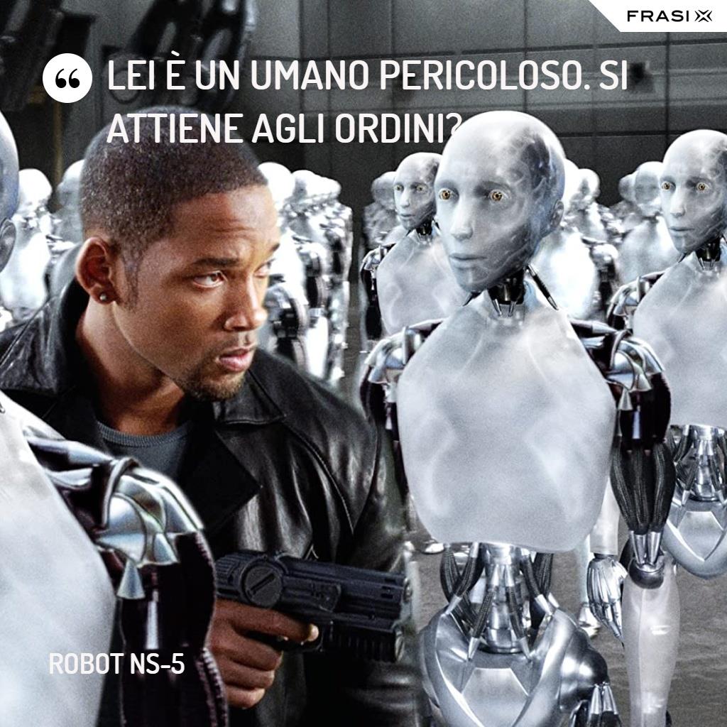 Immagine con frase di Io, robot