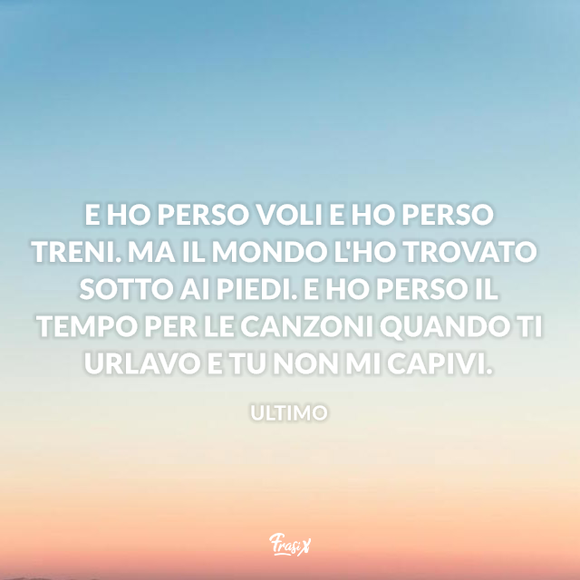 Ho Perso Voli Ho Perso Treni Testo