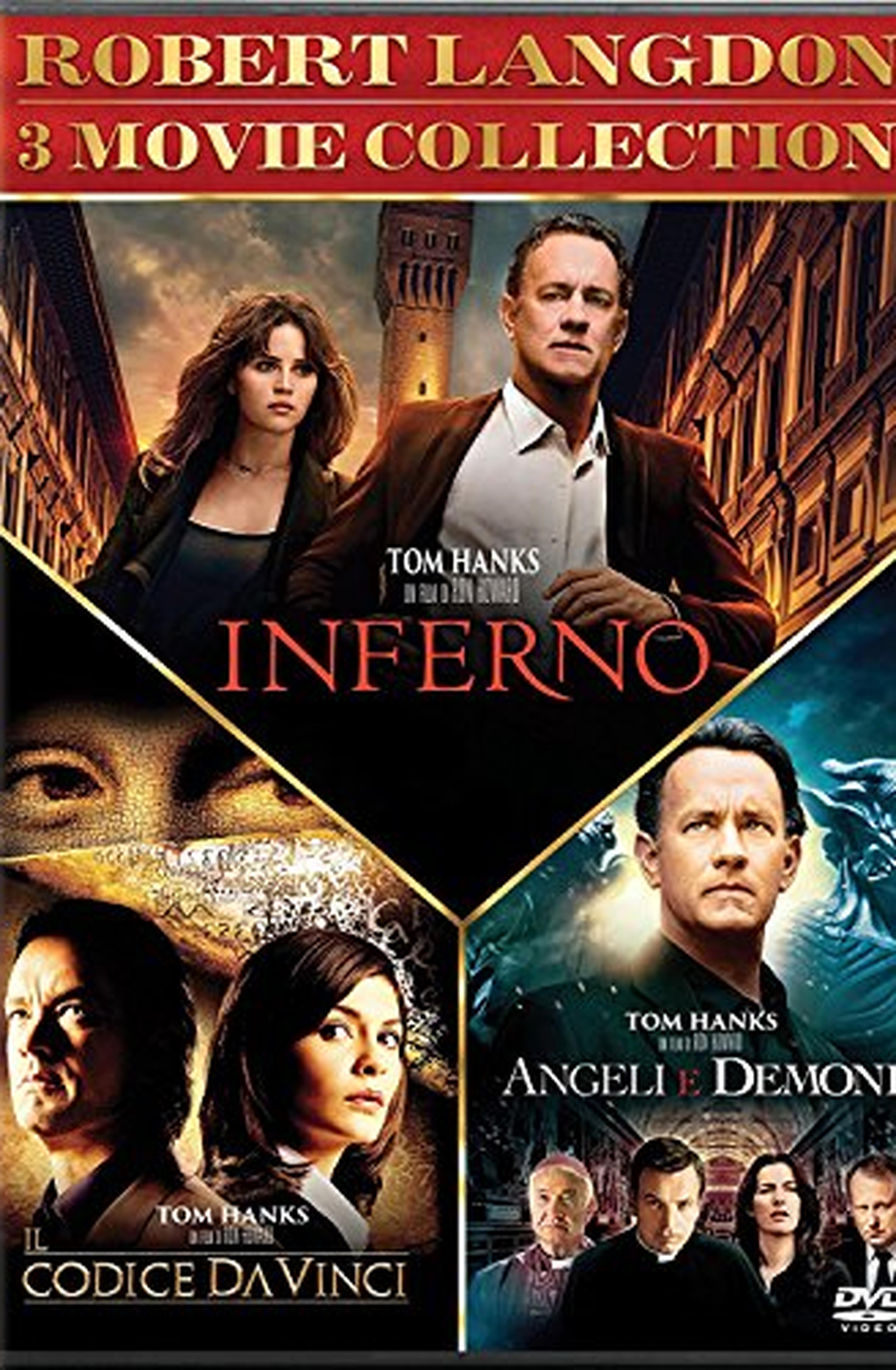 Robert Langdon Trilogia (Box 3 Dvd Inferno,Angeli E Demoni, Il Codice Da Vinci)