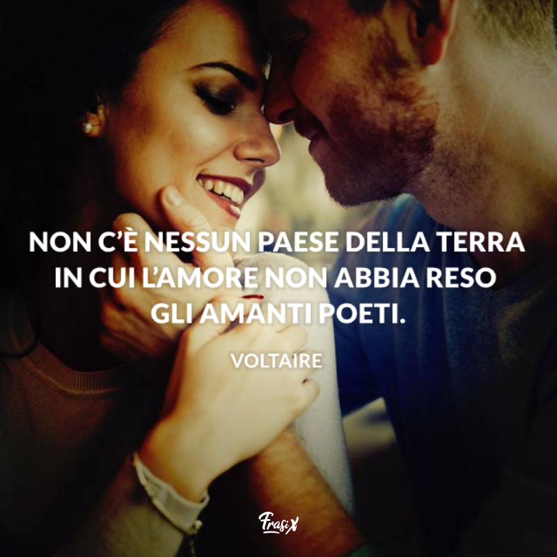 Immagine con citazione Voltaire di frasi belle 2020 amore 