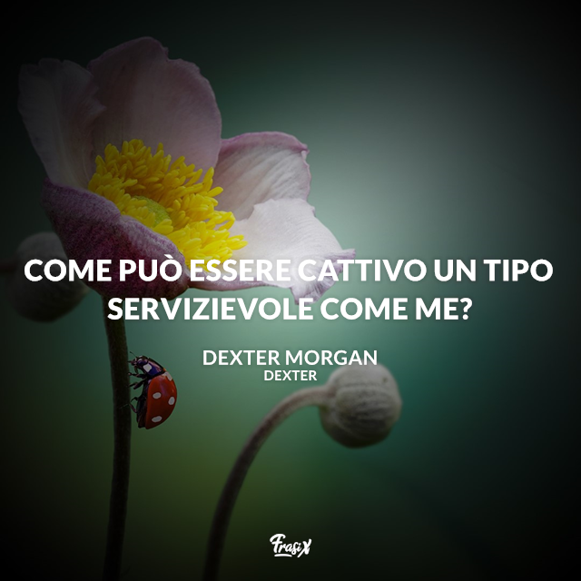 Come può essere cattivo un tipo servizievole come me?