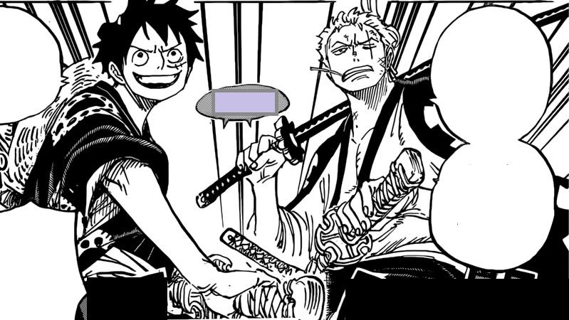 Zoro e Rufy saga di Wano