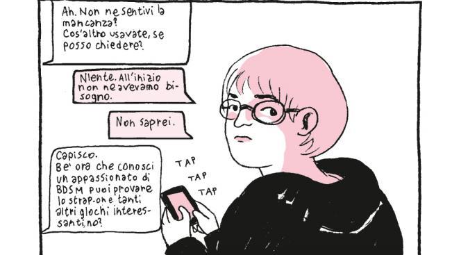La protagonista di Non so chi sei della fumettista Cristina Portolano 