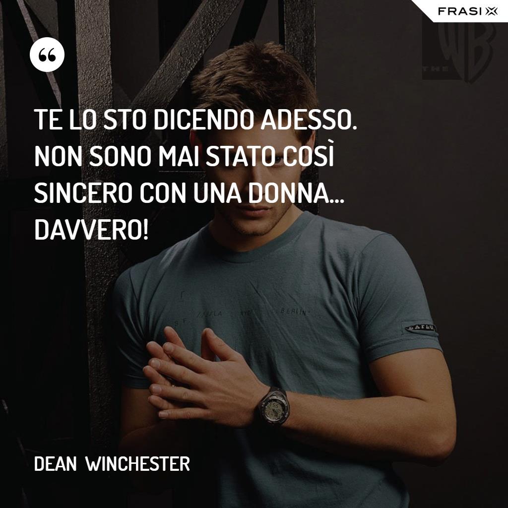 Immagine con citazione sulle donne per frasi supernatural dean