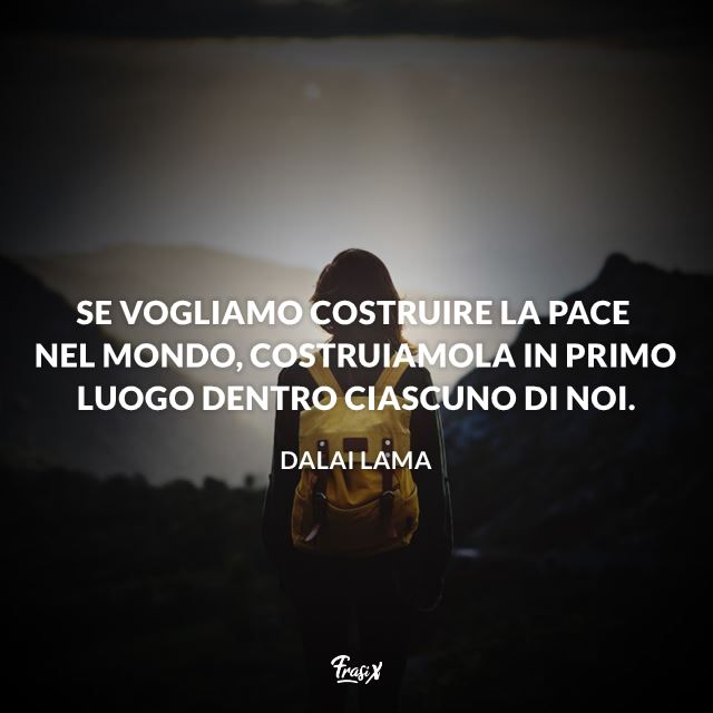 Immagine con frasi del Dalai Lama