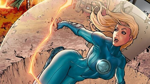 Susan Storm si protegge con uno dei suoi campi di forza