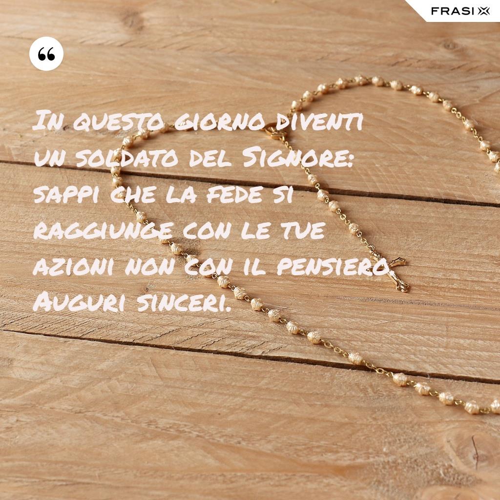 Rosario con frase di auguri Santa Cresima