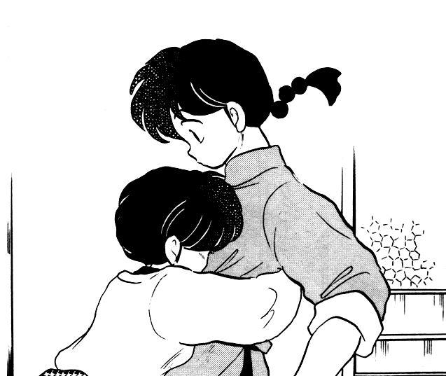 Akane abbraccia Ranma