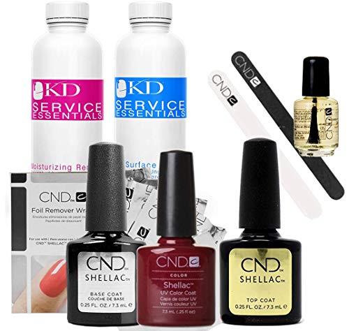 CND Shellac Starter Kit Top, Base, Essential e Decadence