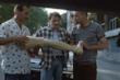 Aldo, Giovanni e Giacomo nel film Tre uomini e una gamba