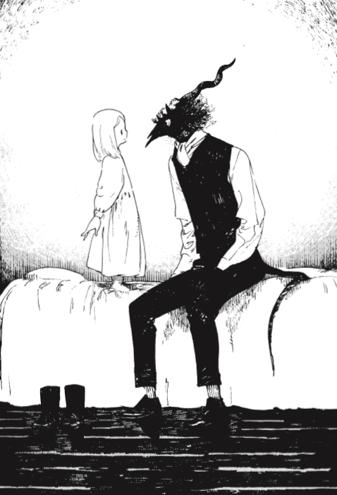 Shiva e il Maestro in un tavola del manga