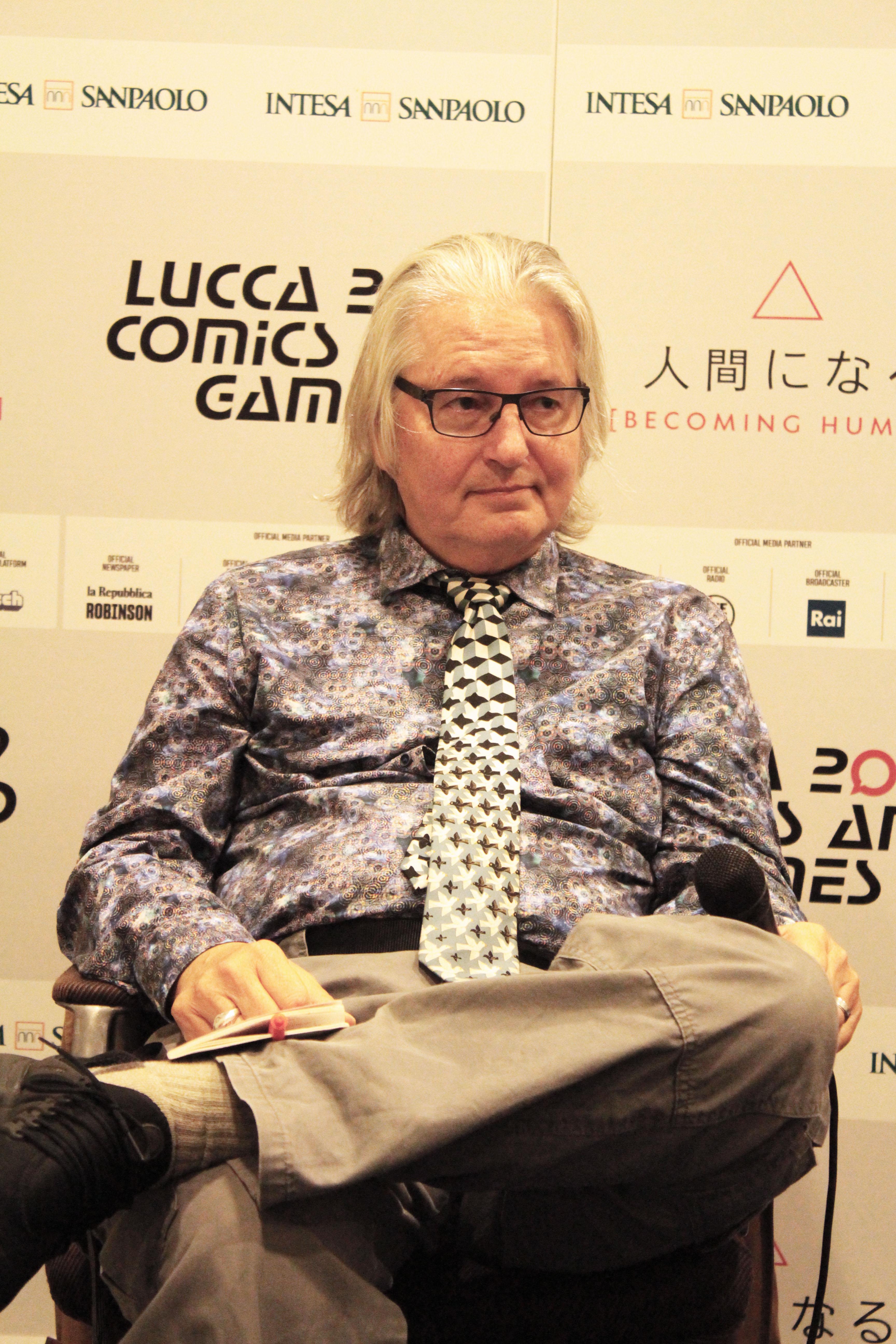 Lo scrittore Bruce Sterling a Lucca Comics & Game