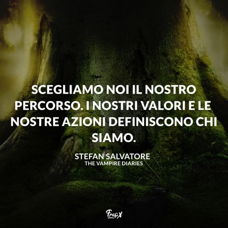 Immagine con citazione sui percorsi per frasi the vampire diaries stefan