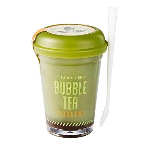 Etude House Bubble Tea posti Pack (tè verde) + benda sull'occhio collagene